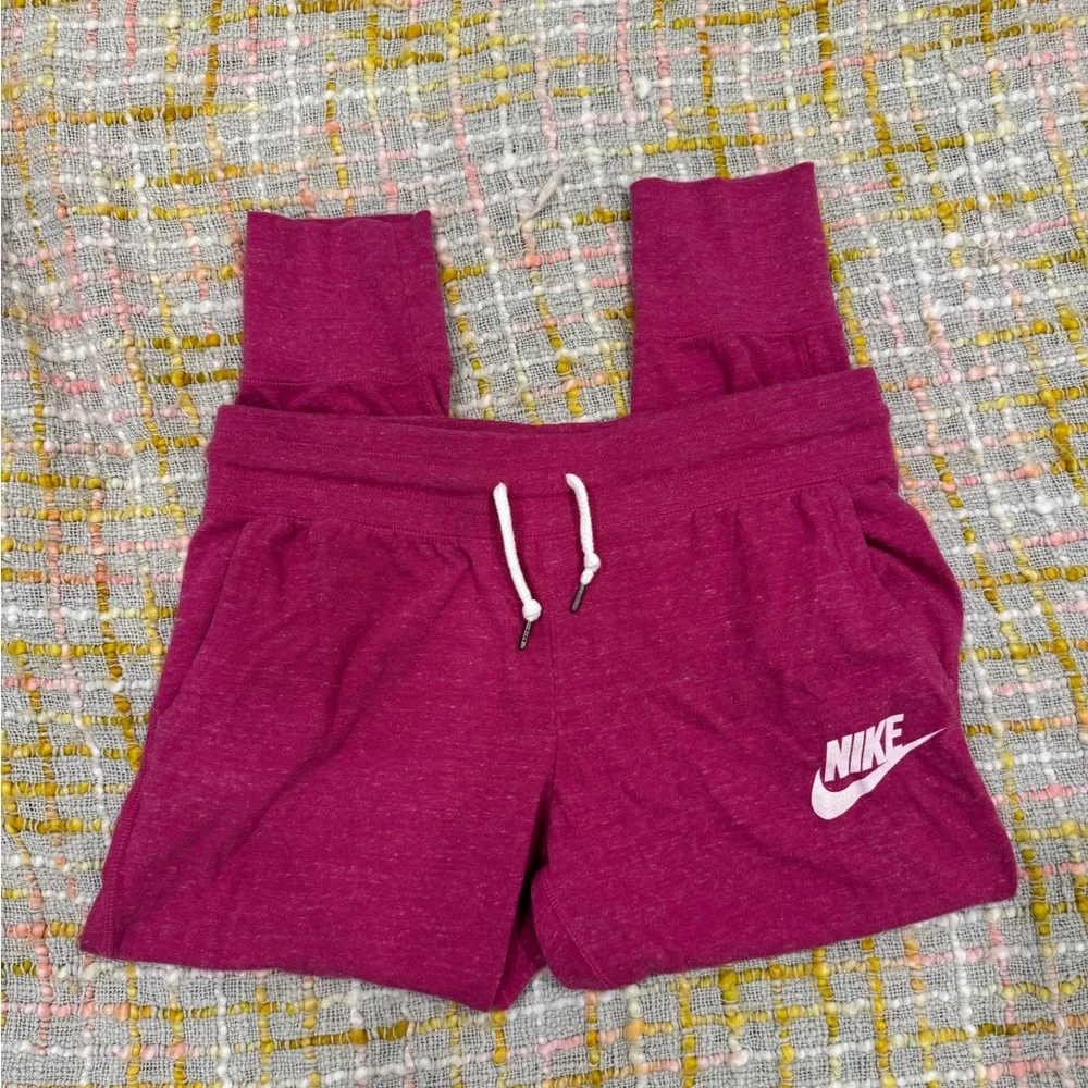 Nike Pink Track Pants Tapered Joggers - Picture 3 of 6
